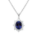 Diamond pendant with Tanzanite Princess2