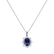Diamond pendant with Tanzanite Princess2