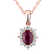 Diamond pendant with Ruby Princess2