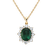 Diamond pendant with Emerald Princess2
