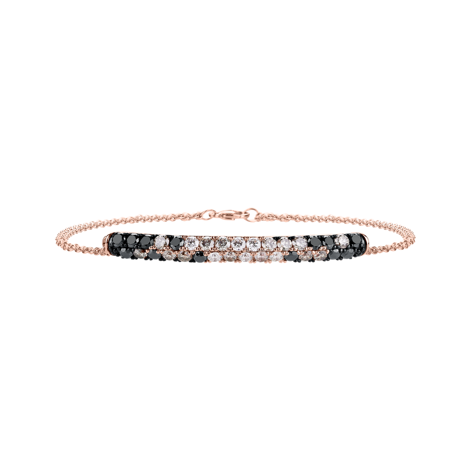 Bracelet with coloured diamonds Inferno Spark