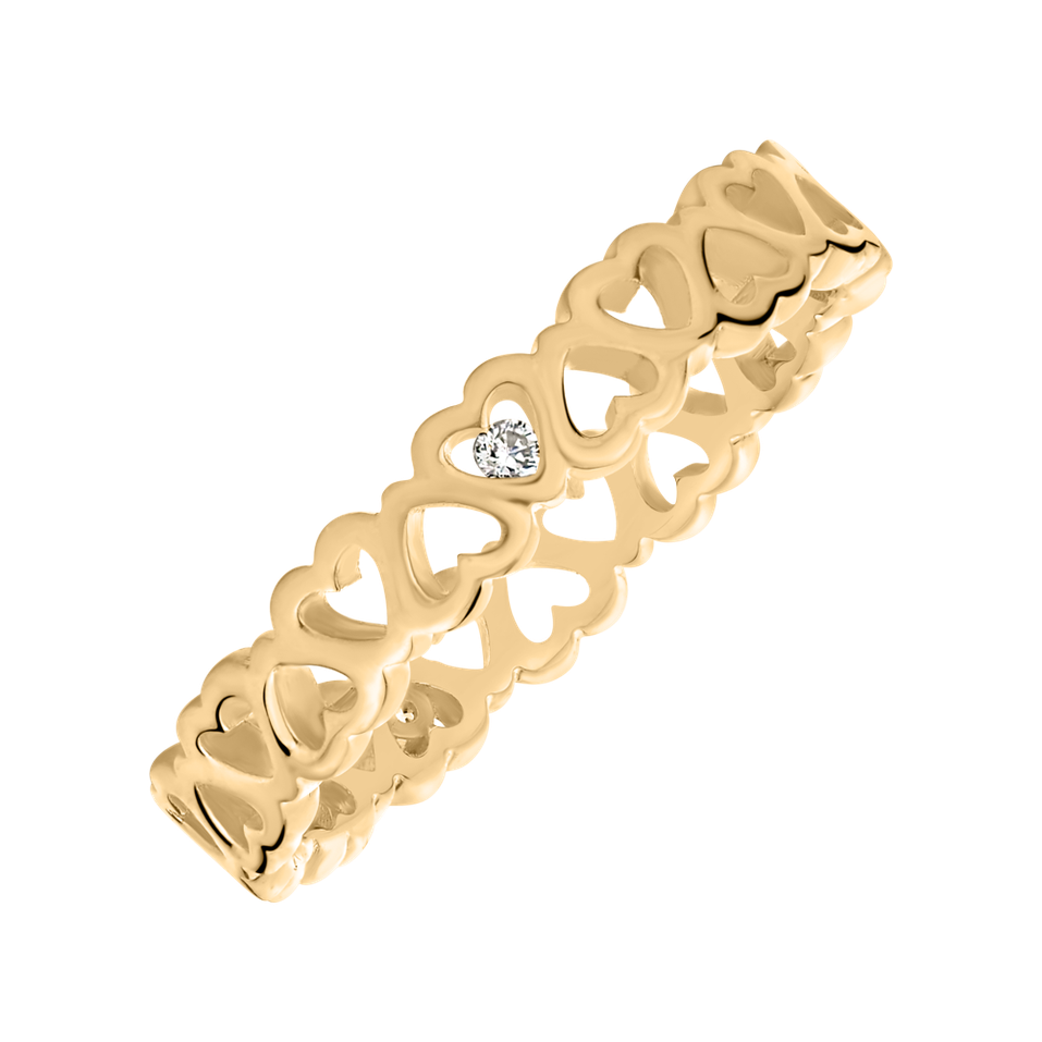 Diamond ring Love Contour