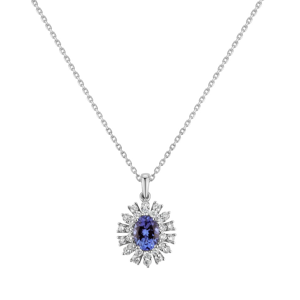 Diamond pendant with Tanzanite Royal Impression