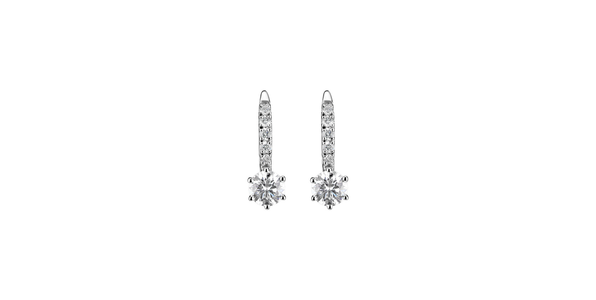 Diamond earrings Sparkless