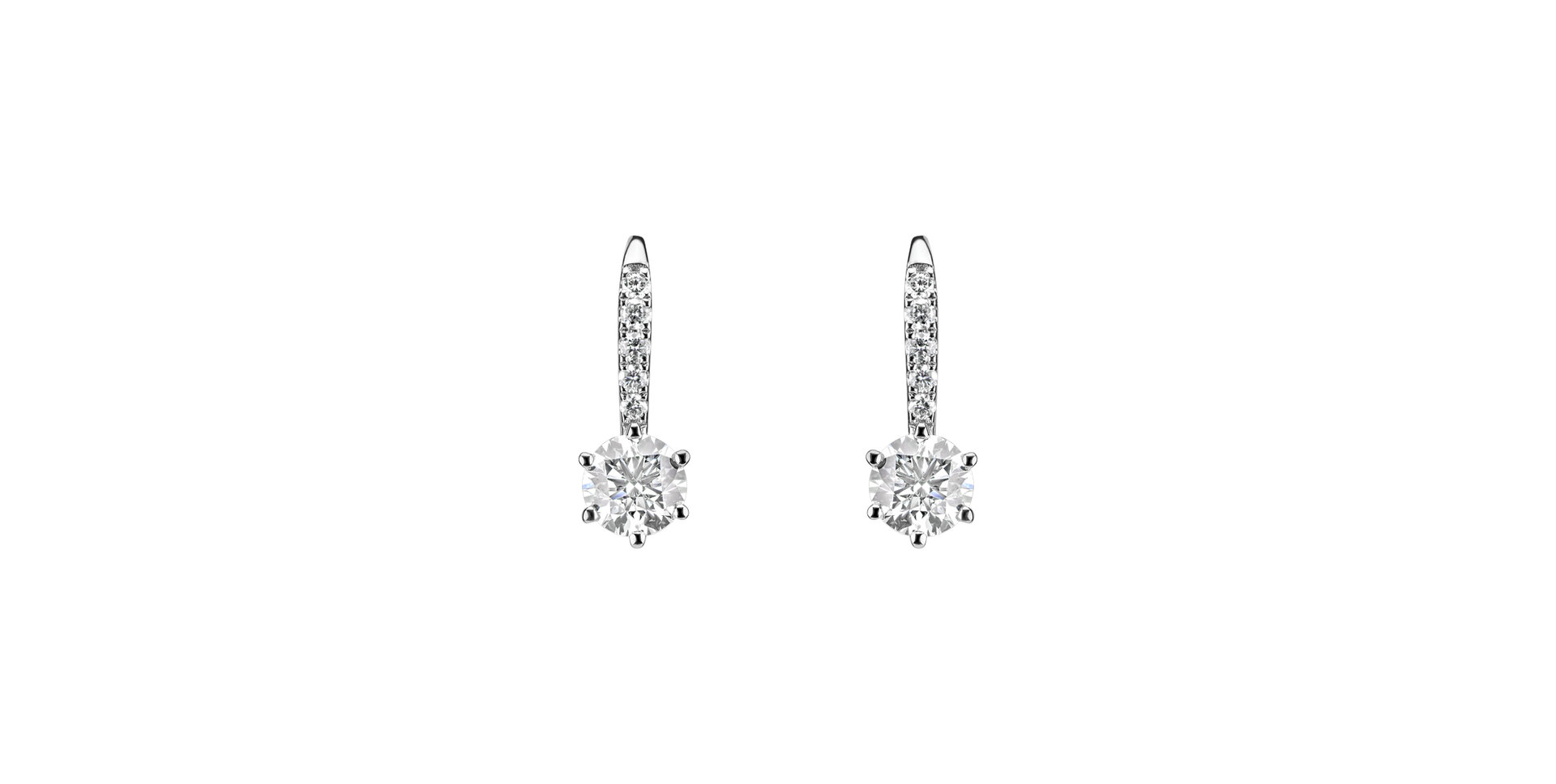 Diamond earrings Sparkless