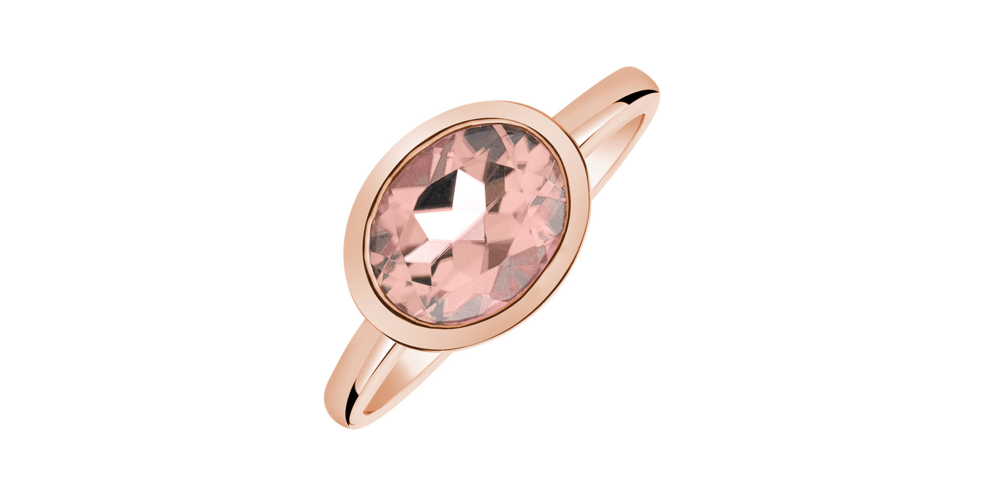 Ring with Morganite Bonbon