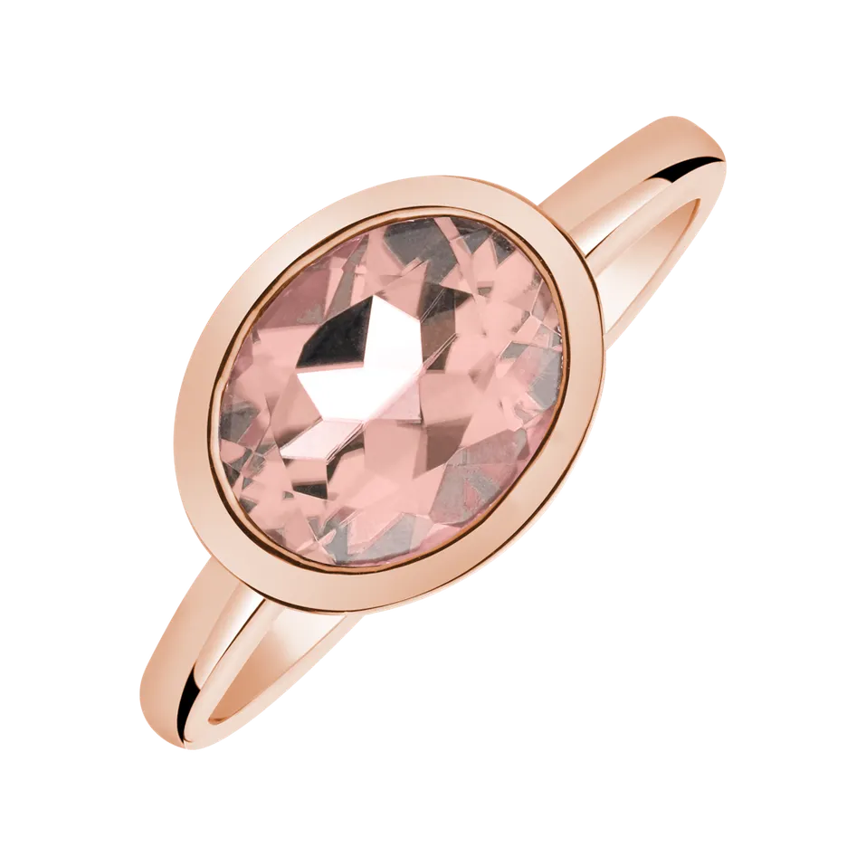 Ring with Morganite Bonbon