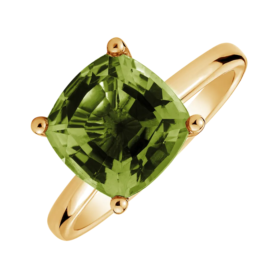 Ring with Peridot Bonbon