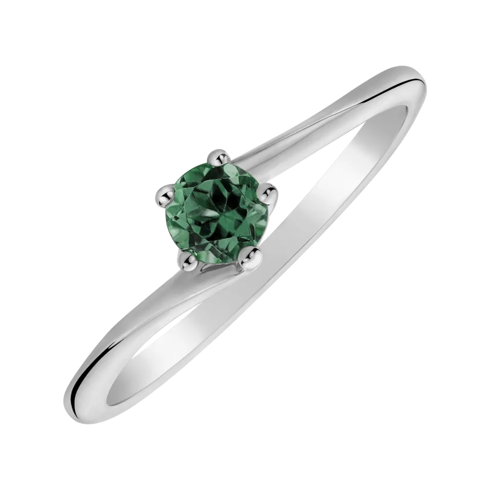 Ring with Turquoise Tourmaline Bonbon