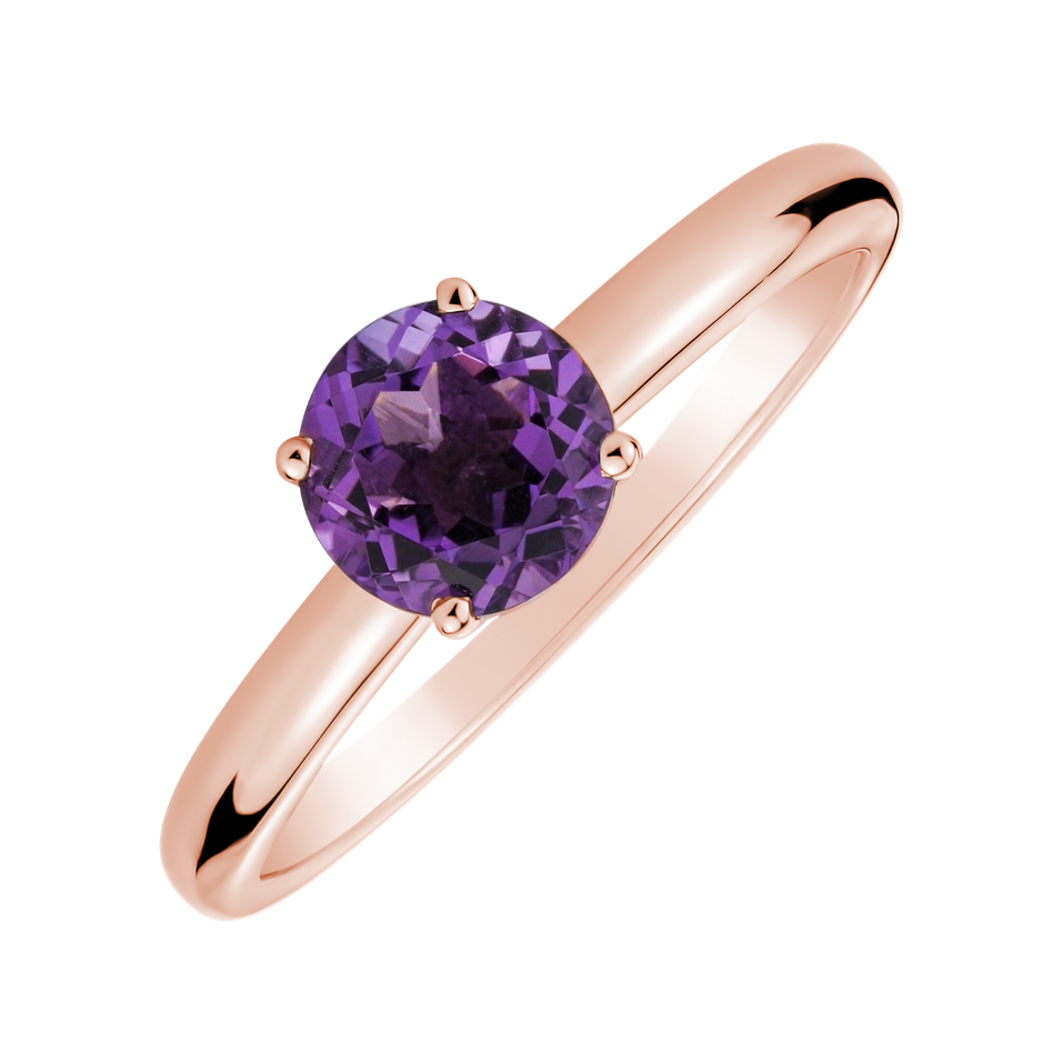 Ring with Amethyst Brazil Bonbon