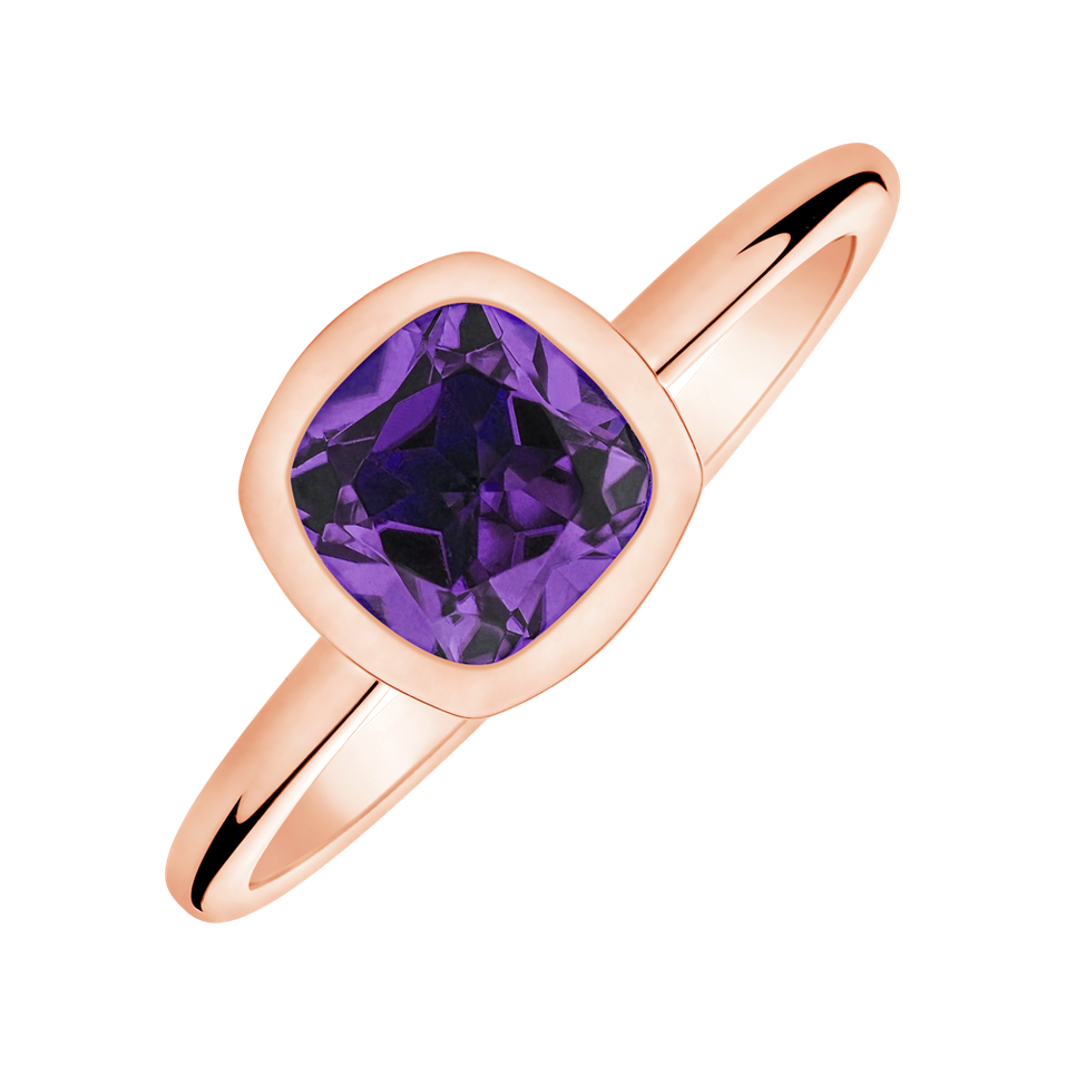 Ring with Amethyst Brazil Bonbon