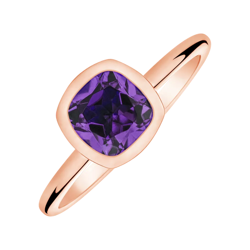 Ring with Amethyst Brazil Bonbon