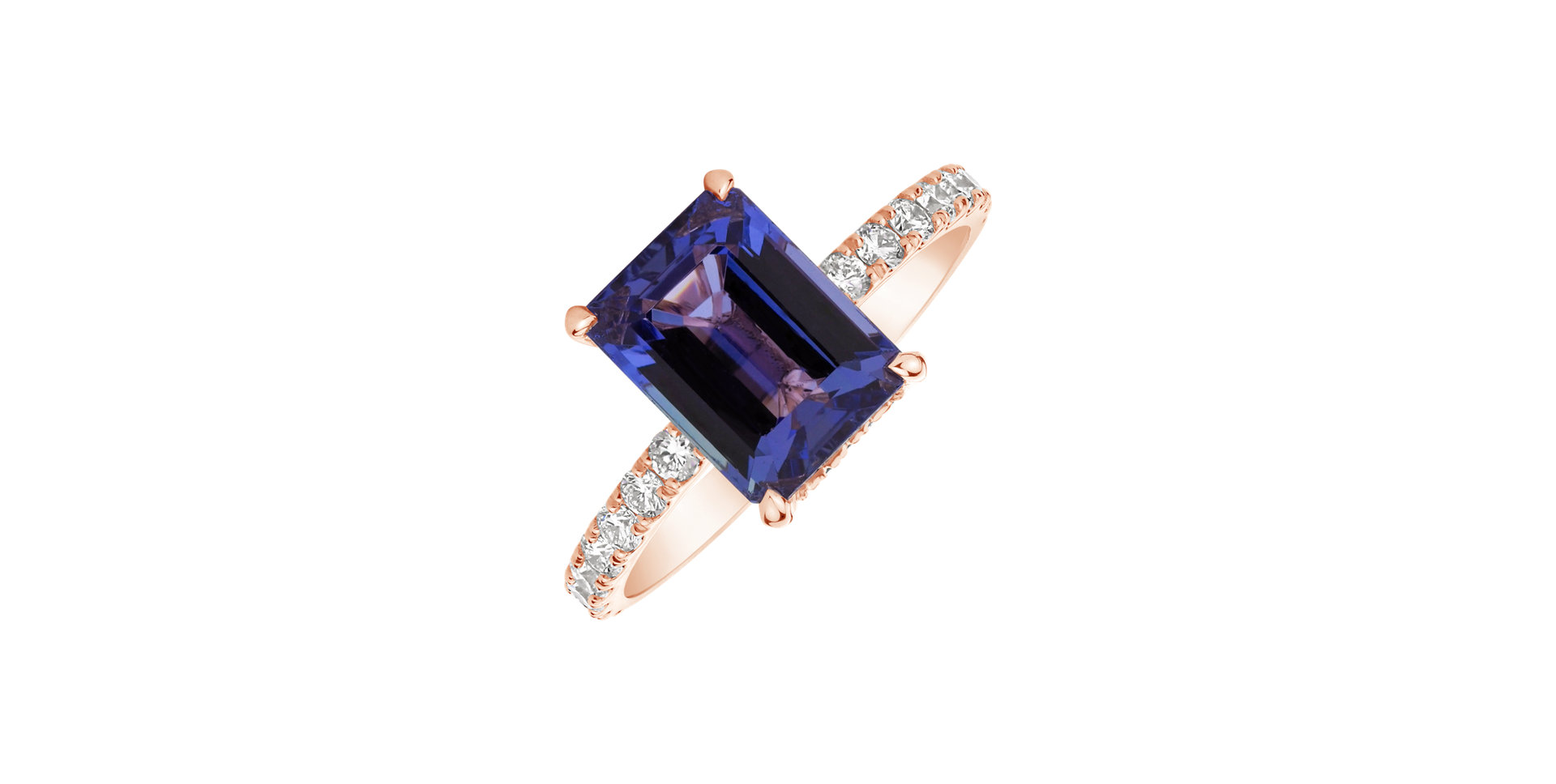 Diamond ring with Tanzanite Proud Promise
