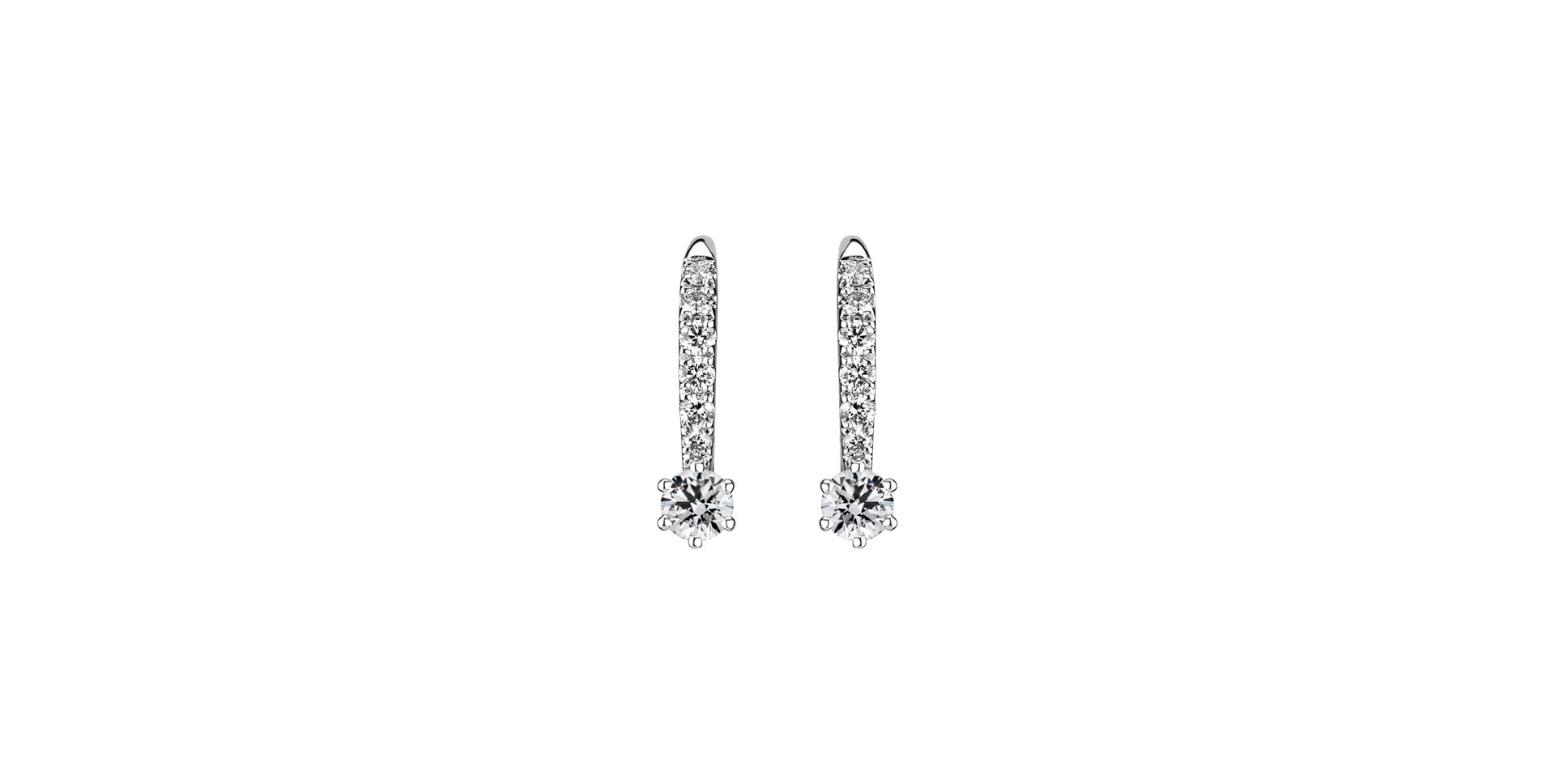 Diamond earrings Sparkless