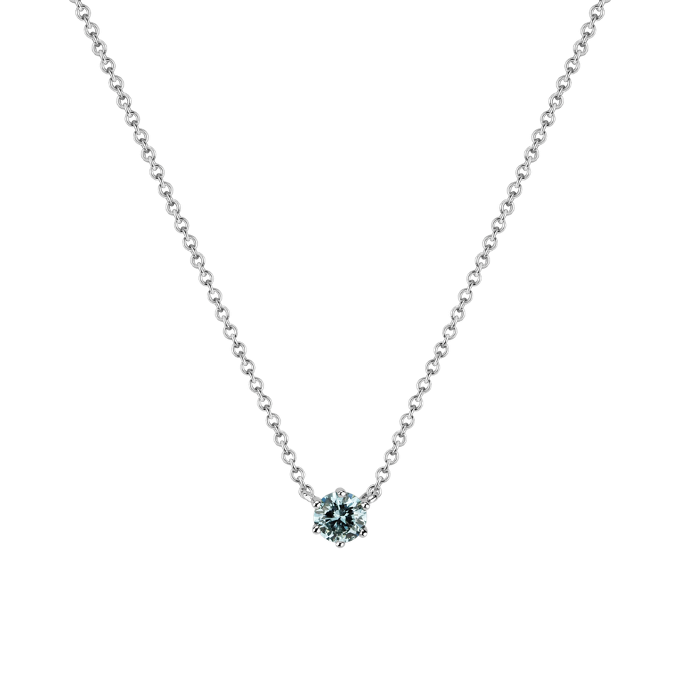 Necklace with blue diamonds Essential Drop