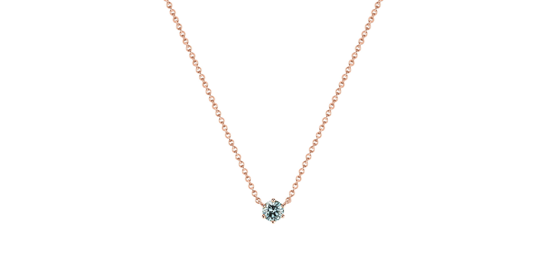 Necklace with blue diamonds Essential Drop