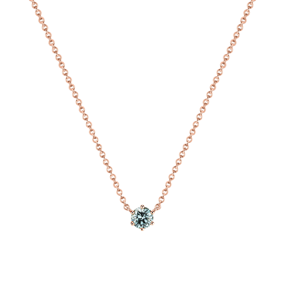 Necklace with blue diamonds Essential Drop