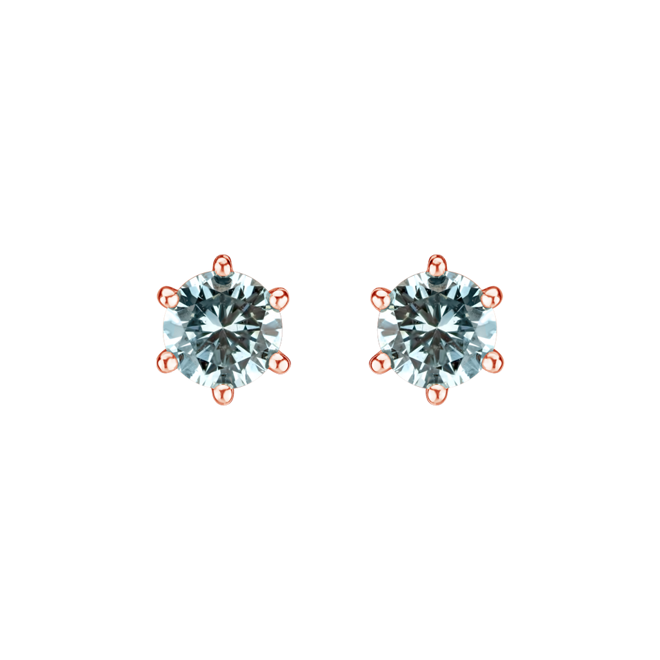 Earrings with blue diamonds Vesper Romance
