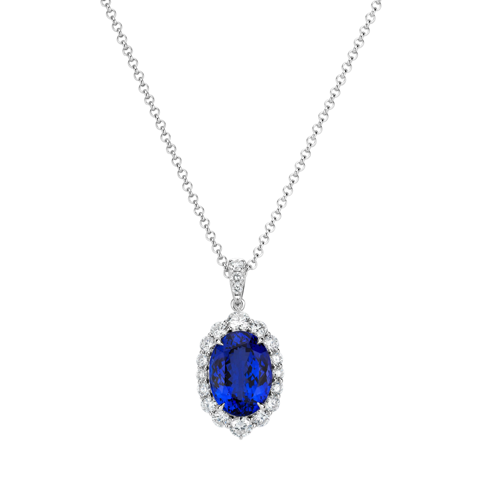 Diamond necklace with Tanzanite Tanzania Treasure