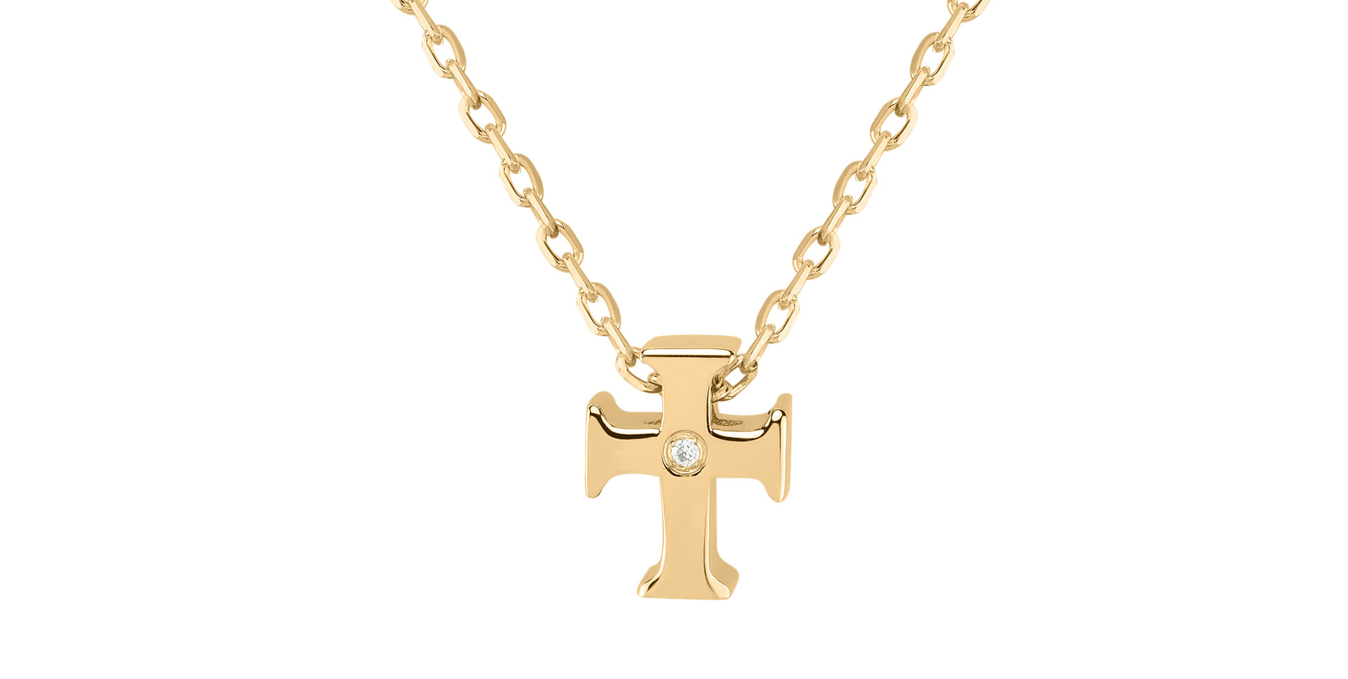 Diamond necklace Small Cross