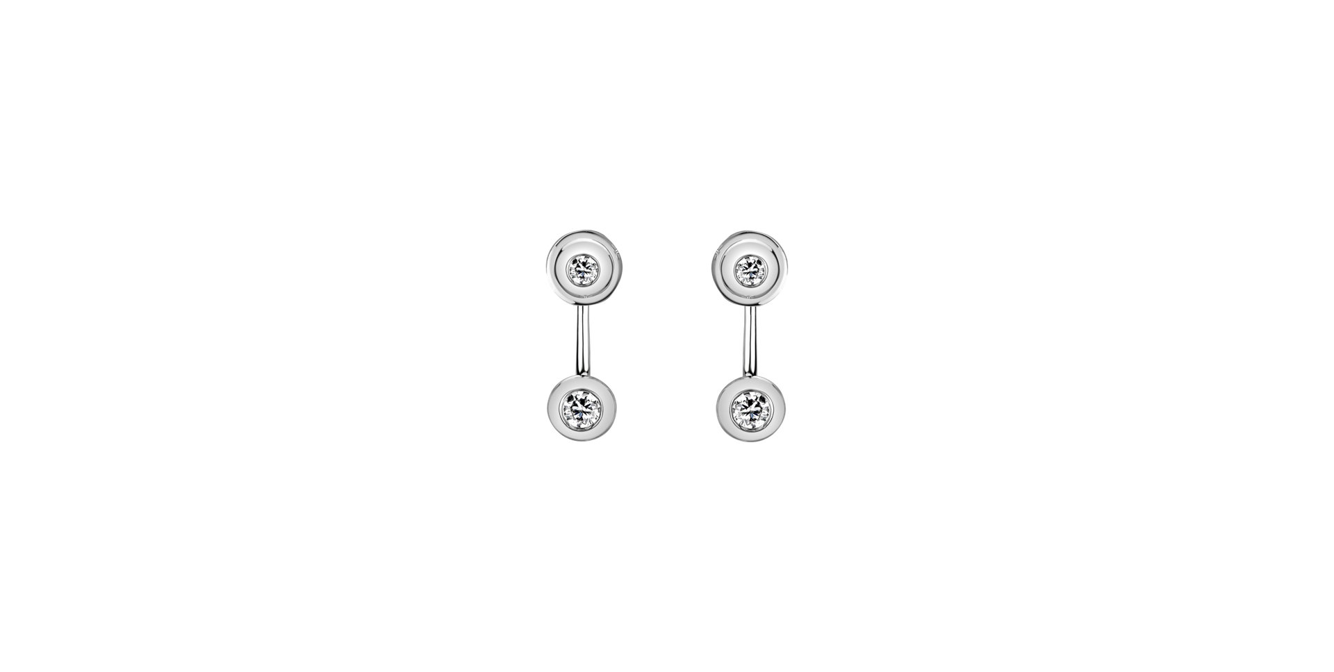 Diamond earrings Double Classy