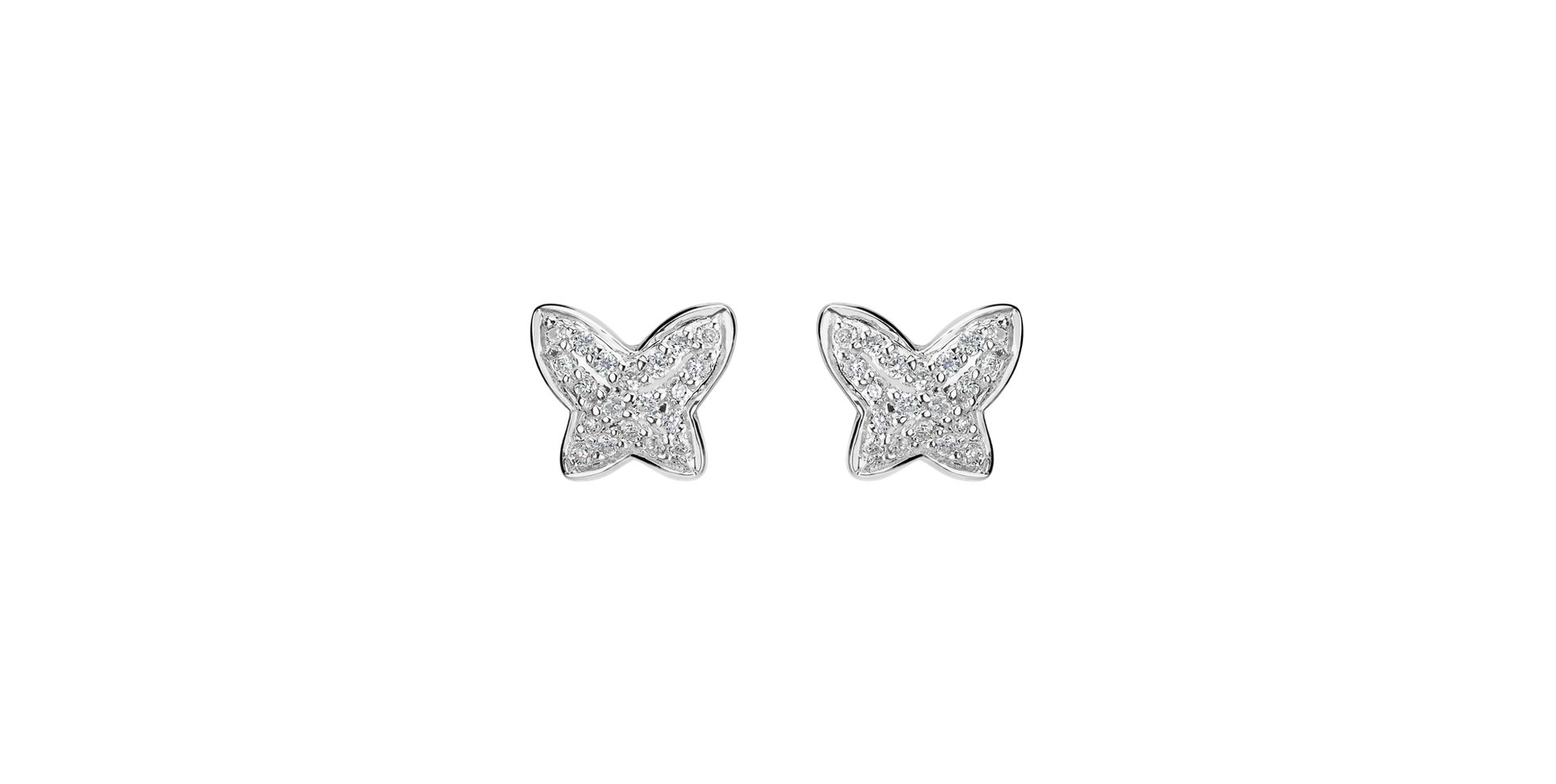 Diamond earrings Amazing Butterfly