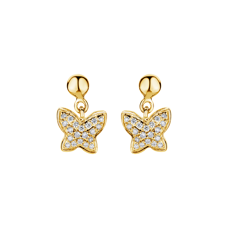 Diamond earrings Amazing Butterfly