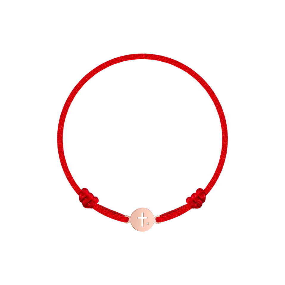 Children's diamond bracelet Cross Circle
