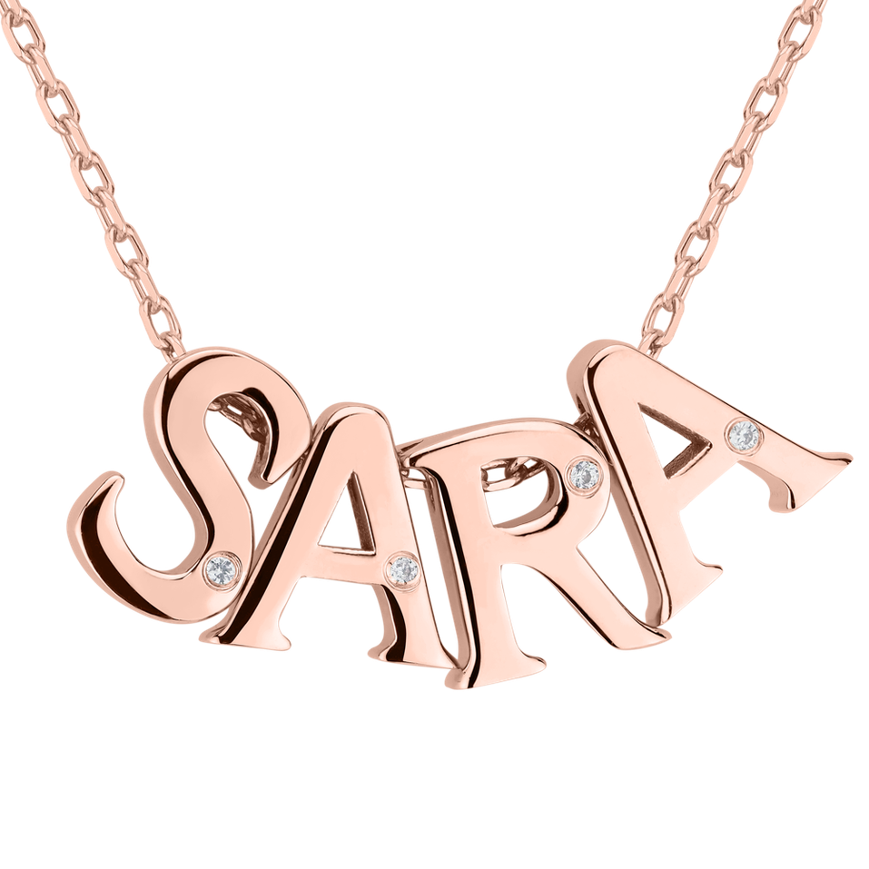Diamond necklace Letters