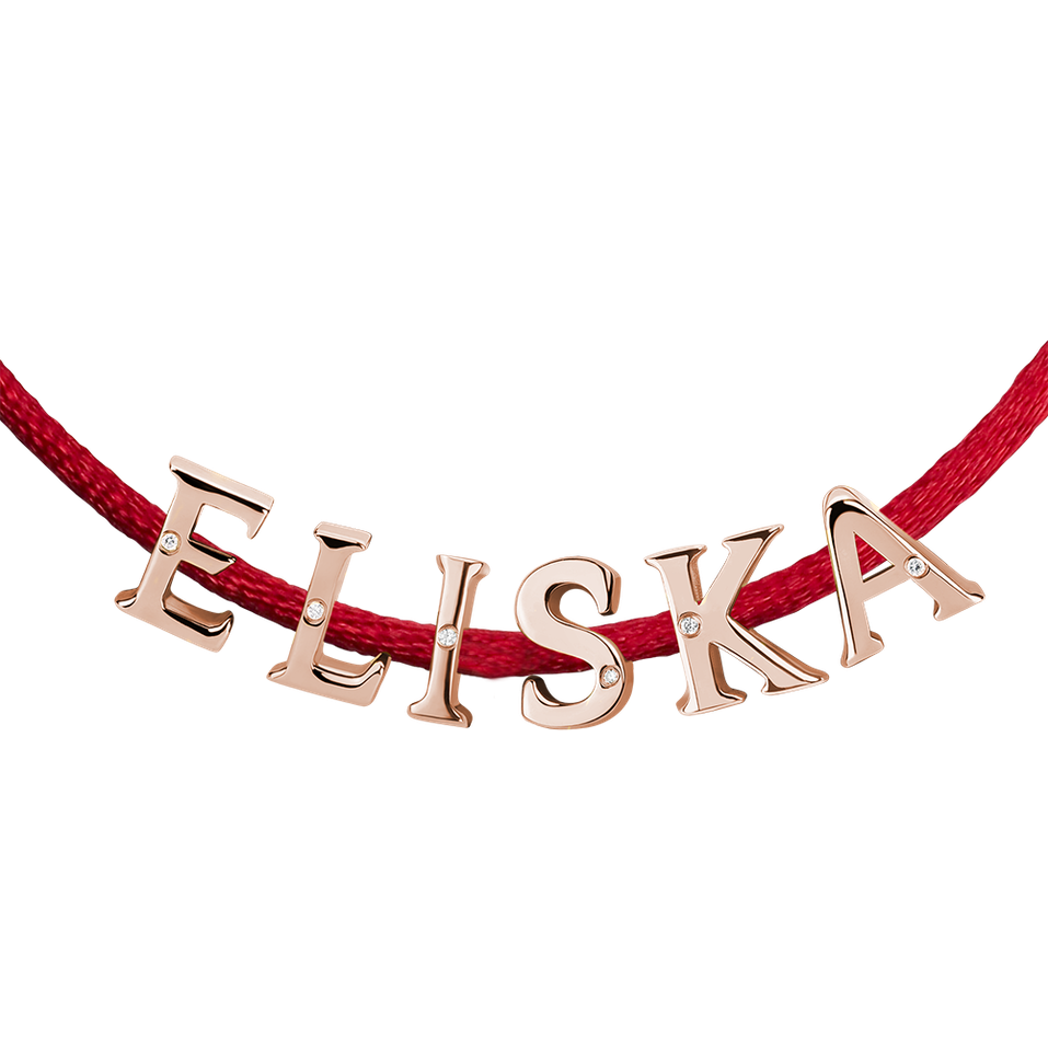 Diamond bracelet Curly Name