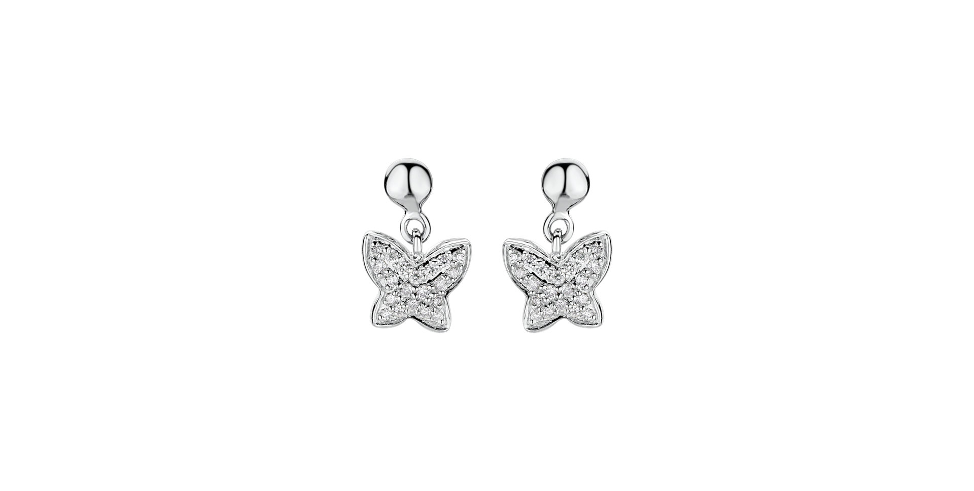 Diamond earrings Amazing Butterfly