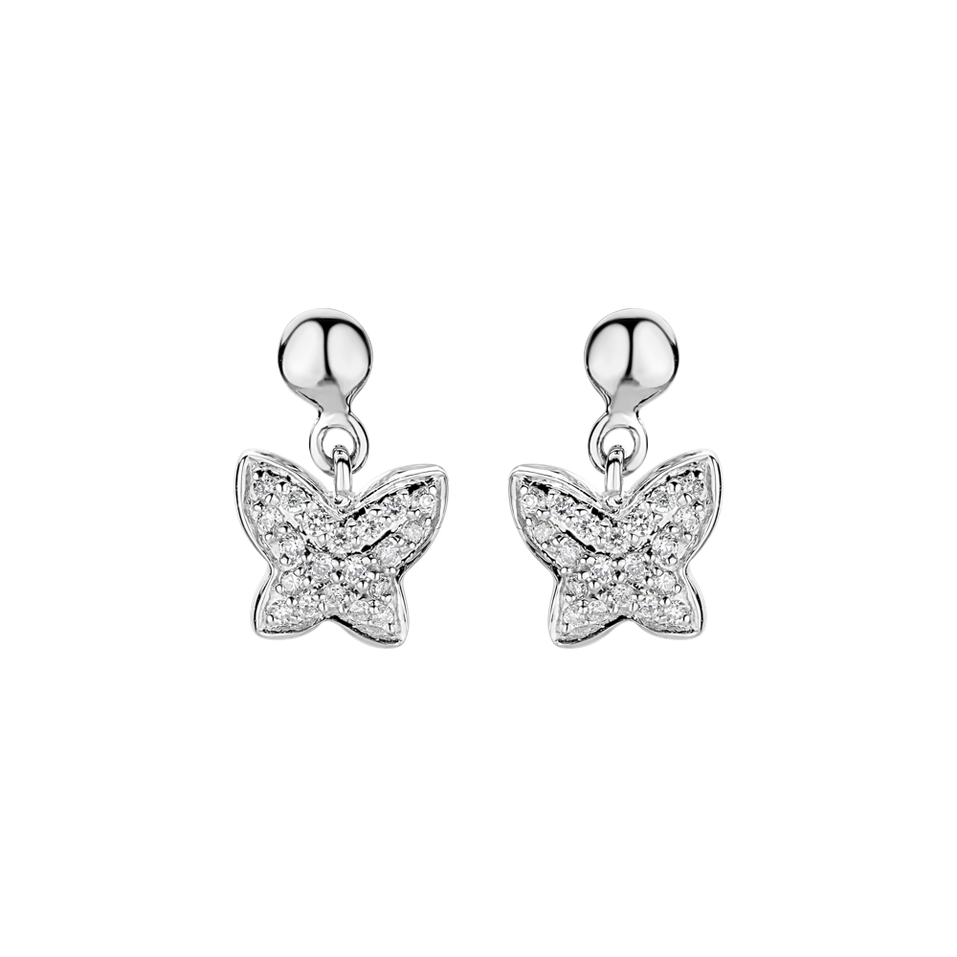 Diamond earrings Amazing Butterfly