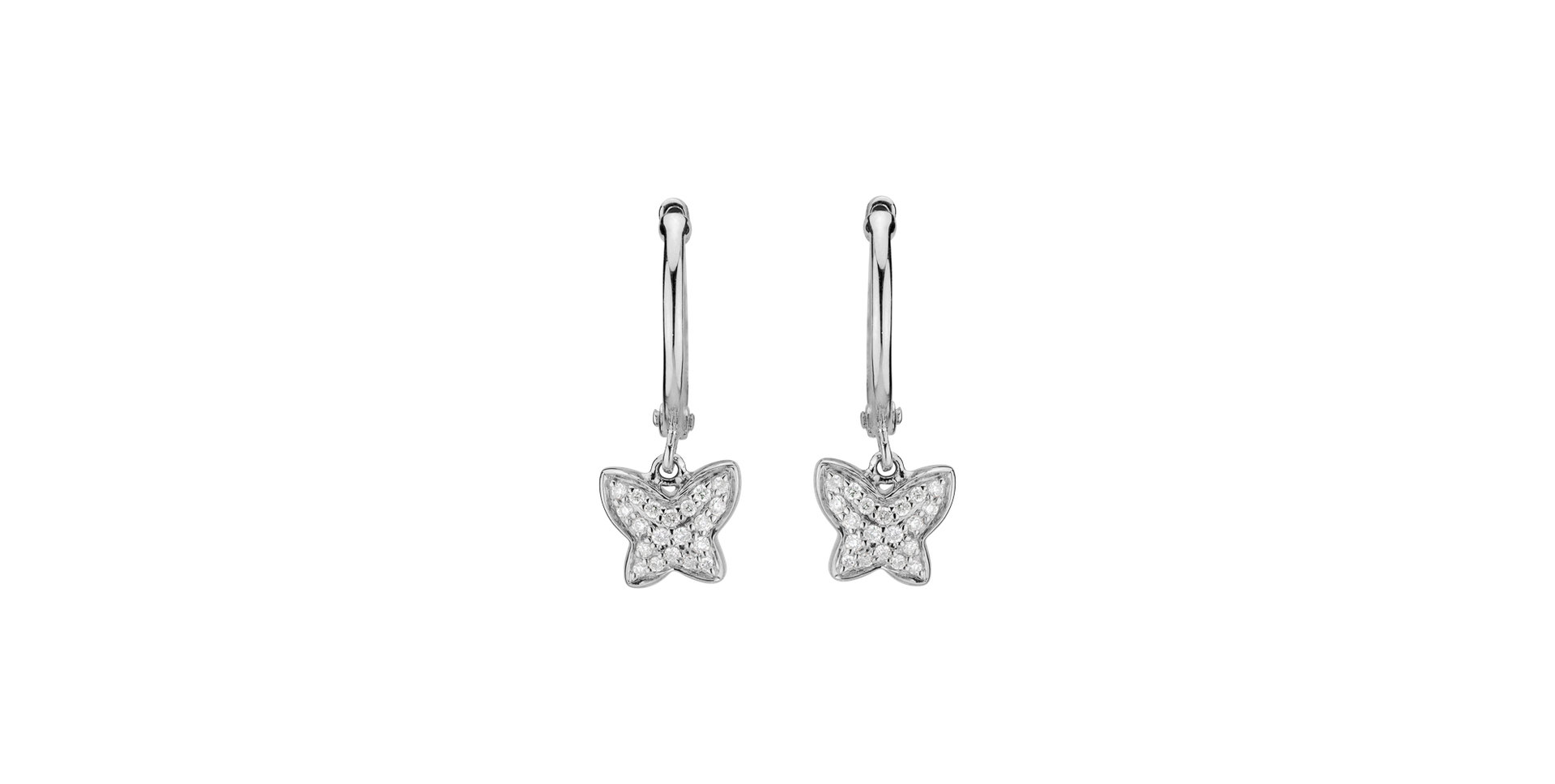 Diamond earrings Amazing Butterfly