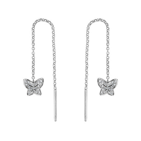 Diamond earrings Amazing Butterfly