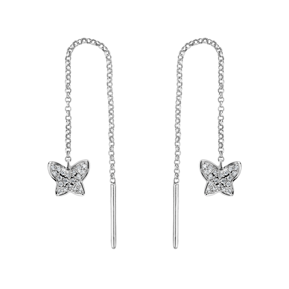 Diamond earrings Amazing Butterfly