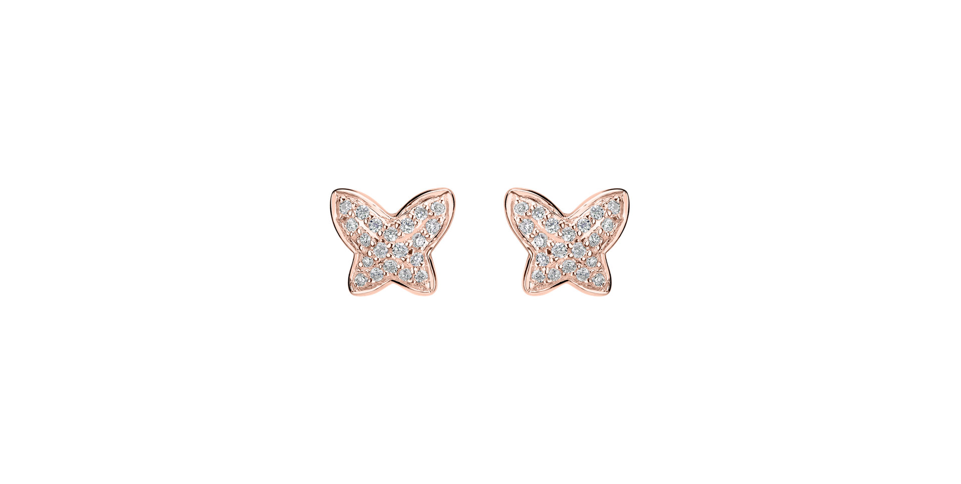 Diamond earrings Amazing Butterfly