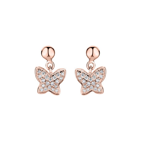 Diamond earrings Amazing Butterfly
