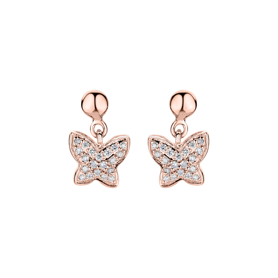 Diamond earrings Amazing Butterfly