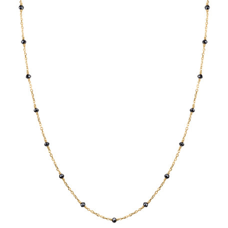 Necklace with black diamonds Dark Melody