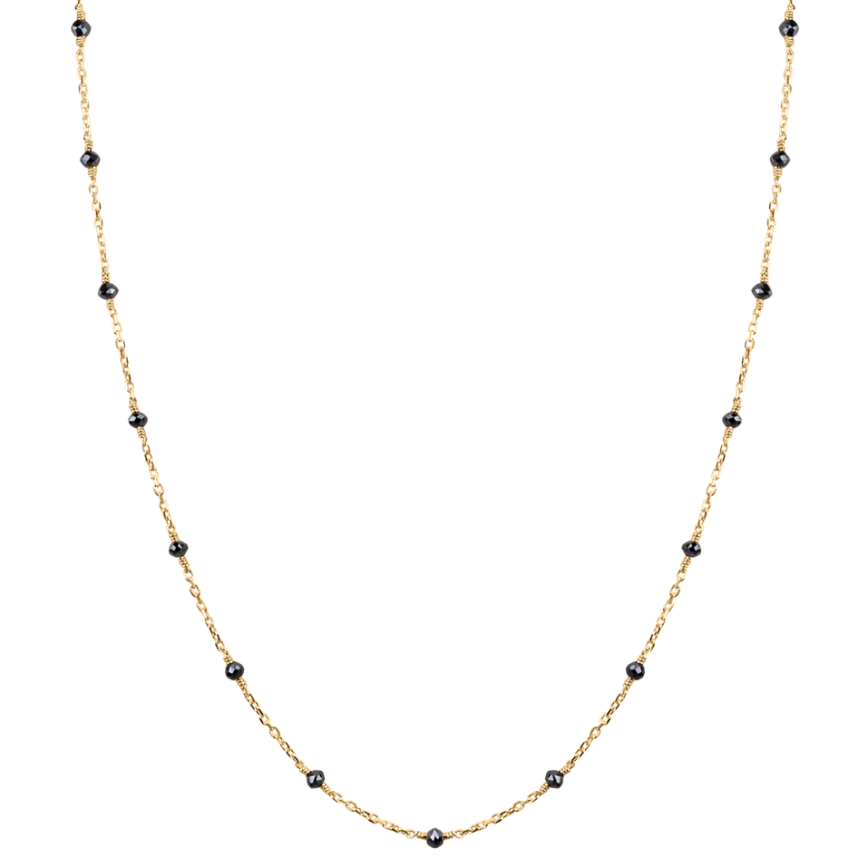Necklace with black diamonds Dark Melody