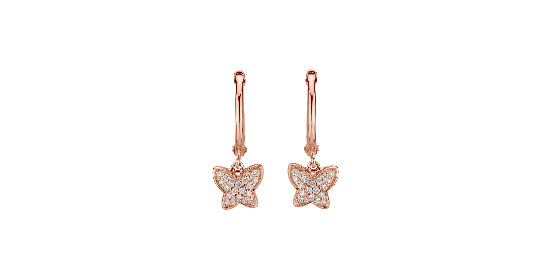 Diamond earrings Amazing Butterfly