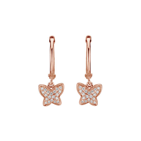 Diamond earrings Amazing Butterfly