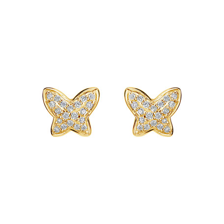 Diamond earrings Amazing Butterfly