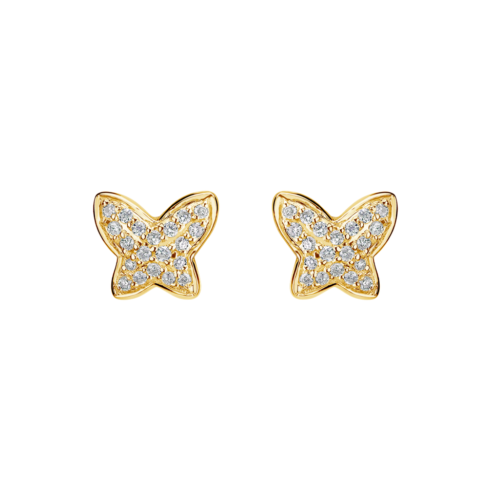 Diamond earrings Amazing Butterfly