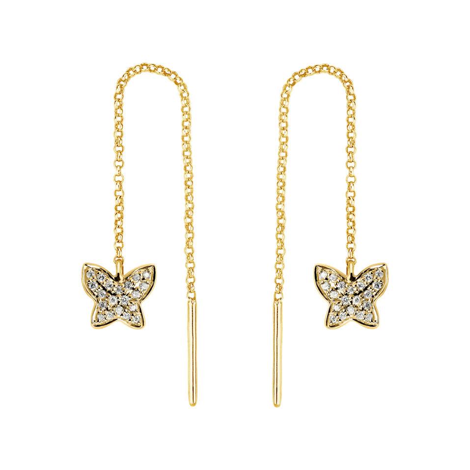 Diamond earrings Amazing Butterfly