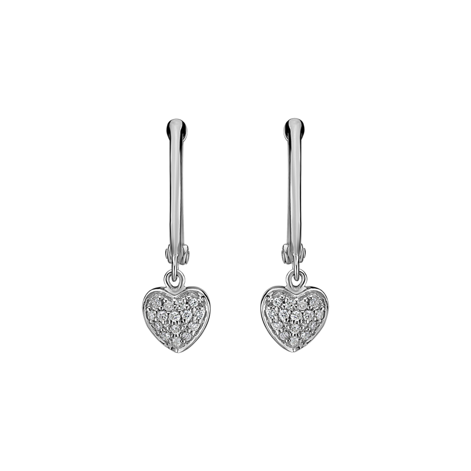 Diamond earrings Amazing Heart