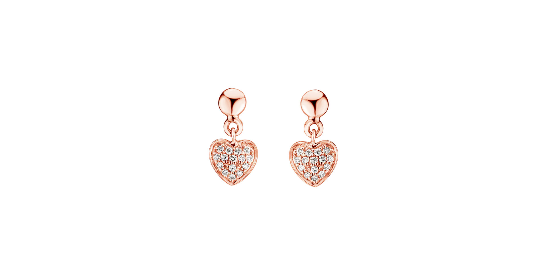 Diamond earrings Amazing Heart