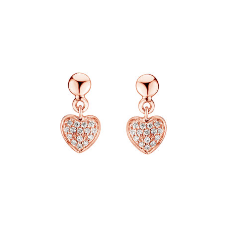 Diamond earrings Amazing Heart