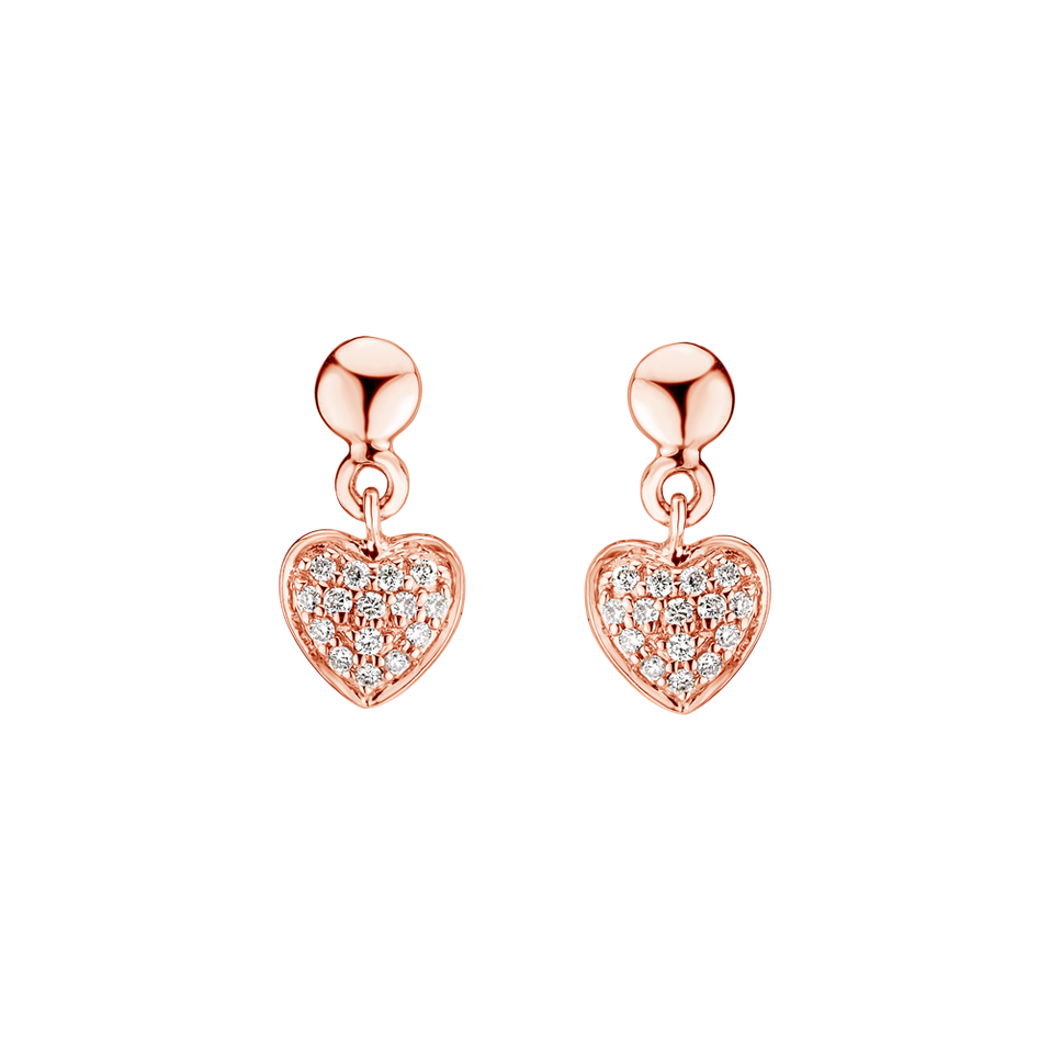 Diamond earrings Amazing Heart