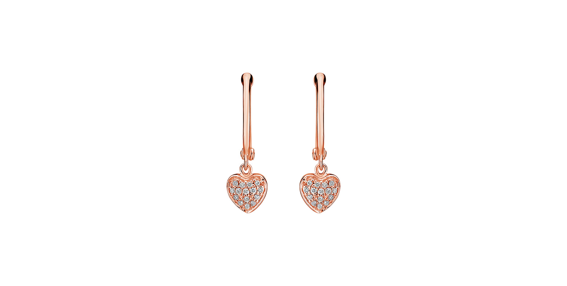 Diamond earrings Amazing Heart
